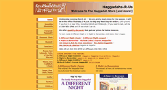 Desktop Screenshot of haggadahsrus.com